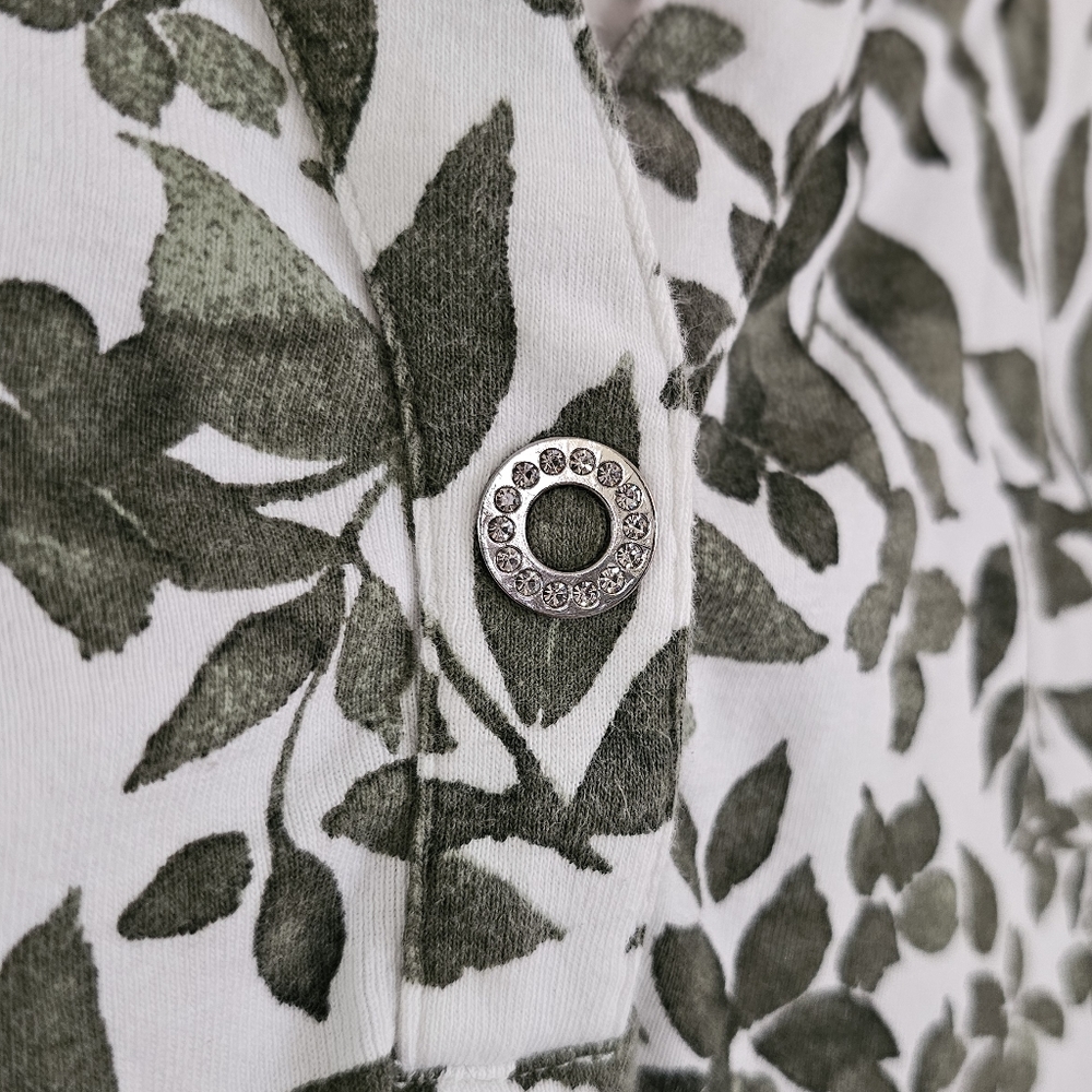 Chico's leaf print top - Picture 5 of 7